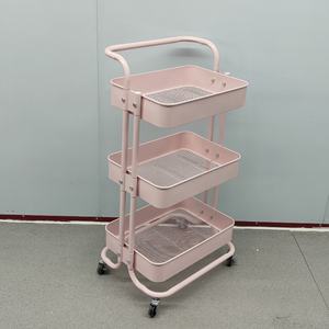 Vente chaude <span class=keywords><strong>Lasker</strong></span> En Acier Au Carbone Cuisine Rack De Stockage Ménage Snack Rack De Stockage Mobile Multicouche Simple Chariot - Product Image 6