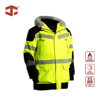 Parka de travail JIADE ignifuge pour homme, haute visibilité, imperméable, respirante, isolée en polyester, vêtements de protection FR