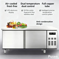Réfrigérateur sous plan de travail commercial en acier inoxydable de qualité supérieure Réfrigérateur sous table de travail Réfrigérateur