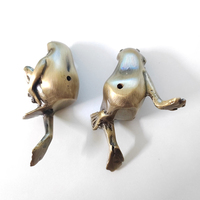 Poignées de meuble décoratives en laiton massif en forme de grenouille, design créatif et élégant, pour hôtels, appartements, villas, tiroirs et armoires.