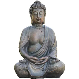 Dekorasi Halaman Dekorasi Seni Dekorasi Perusahaan Meditasi Patung Buddha