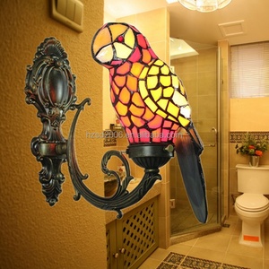 Lampe murale LED en verre Tiffany soudé à la feraille, design européen, économe en énergie, pour salon, directement de l'usine en Chine - Product Image 1