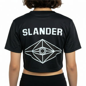 高品质 100% 涤纶刺绣图案速干网布定制徽标女式时尚短款上衣纽扣式棒球球衣 - Product Image 2