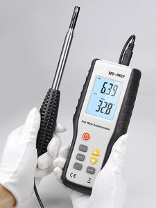 เครื่องวัดความเร็วลมแบบพกพา HT-9829 พร้อมจอแสดงผล LCD ดิจิตอลสำหรับอุตสาหกรรม เครื่องวัดความเร็วลมแบบใช้ความร้อน HT-9829 เครื่องวัดความเร็วลมแบบพกพา HT-9 - Product Image 6