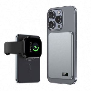 Batterie externe magnétique ultra-fine avec câble Qi2.2, batterie externe en aluminium <span class=keywords><strong>200000</strong></span> ampères 5000 mAh - Product Image 2