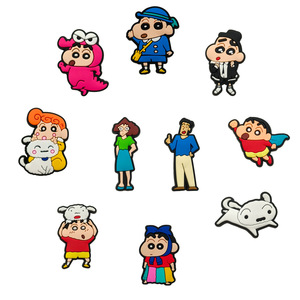 Charmes de chaussures Crayon Shin-<span class=keywords><strong>chan</strong></span> très vendus, vente en gros, décorations de chaussures de <span class=keywords><strong>football</strong></span>, accessoires, badges d'anime, charmes de chaussures pour pantoufles - Product Image 1