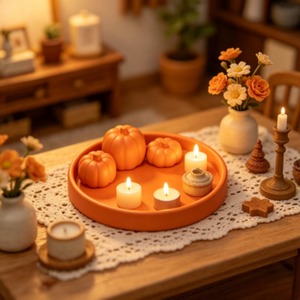 Vassoio Portagioie a Forma di Zucca Stampato in 3D con Design Mini Zucca, Porta Anelli e Orecchini, Organizer da Scrivania, Decorazione per la Casa, Regalo di Halloween - Product Image 6