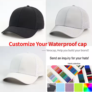 Casquettes Snapback Unisexe 6 Panneaux Vintage Sport Style Papa Imperméables en Nylon avec Perforations Laser et Visière Courbée - Product Image 6