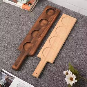 Plateau de dégustation de bière personnalisable en bois écologique 3/4/5 trous, accessoires de bar, plateau de dégustation, France, Malt Shovel, Mash, <span class=keywords><strong>Fettercairn</strong></span> - Product Image 5