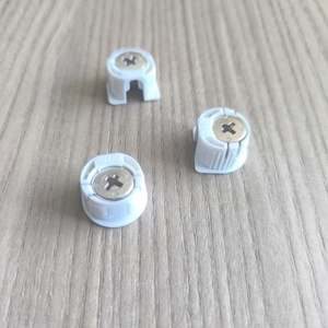 <b>Plastic</b> Furniture Hardware Woodworking Cabinet <b>Wardrobe</b> Connector Cam Bolts Durable Easy Installation - Product Image 3