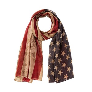 Bufanda Larga Ligera y Transpirable para Hombre, con Diseño de Bandera Americana de Rayas y Estrellas para el Día de la <span class=keywords><strong>Independencia</strong></span>, en Hilo de Bali y Poliéster, Protección Solar - Product Image 5
