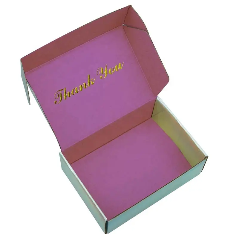 Custom Logo Printing Packaging Box Laser Material E Commerce Shining Appearance Delivery Shipping Mailer Boxes with Logo