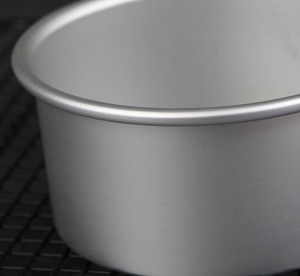 कारखाने की आपूर्ति 4/5/6/7/8/9/10 इंच Anodized एल्यूमीनियम गहरी दौर केक पैन पाक मोल्ड के साथ तय नीचे - Product Image 5