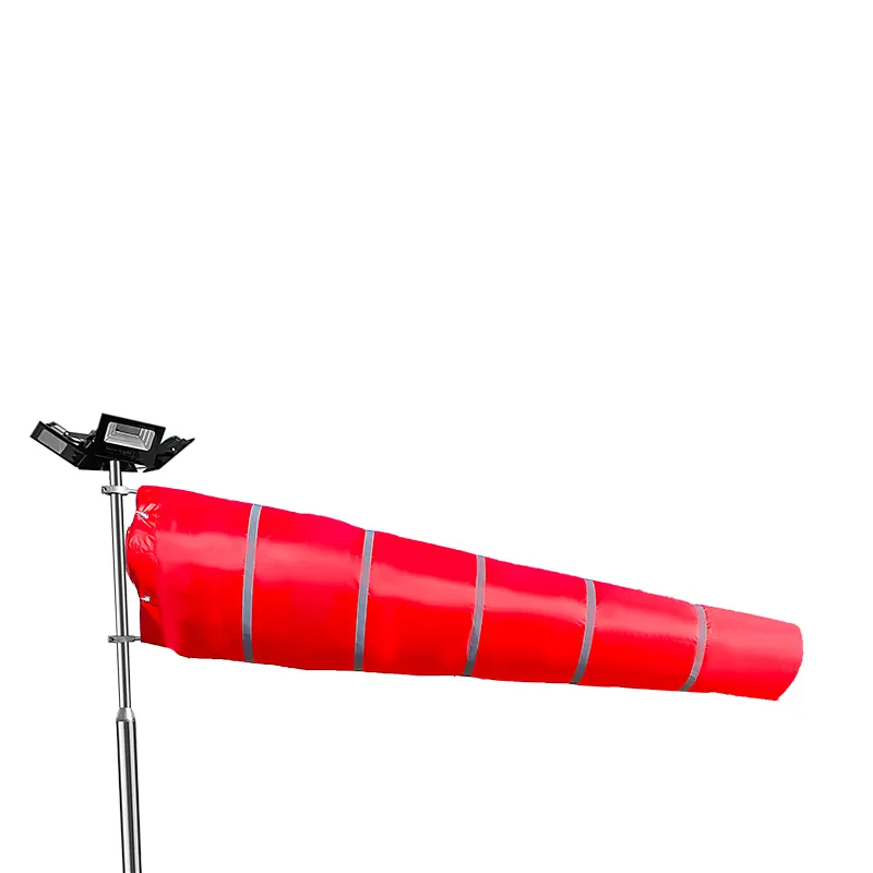 Sân bay windsock dài phản chiếu rip-Stop đo gió ngoài trời weifang Ripstop Nylon windsock