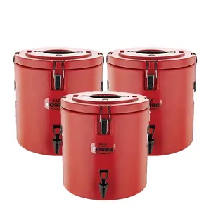 50L stainless steel heat insulation barrel water container with tap