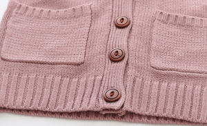 โรงงาน OEM ODM ขายดี เสื้อคาร์ดิแกนเด็กถักไหมพรมสำหรับฤดูหนาว - Product Image 5