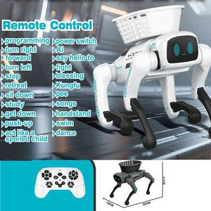 GCC llegada programación inteligente y gesto Robot cesta perro juguete electrónico canto truco Control remoto programable RC juguete para mascotas - Product Image 3