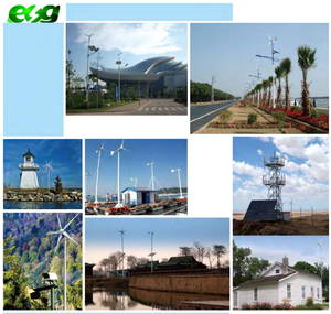 กังหันลมขนาดเล็กสำหรับบ้าน ESG 12V 24V 3 ใบพัด 100W 200W 300W 400W 500W - Product Image 1