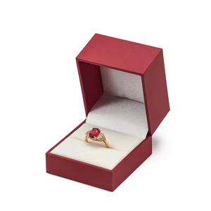 Wholesale Custom logo Paper Gift Packaging <b>Boxes</b> Wedding Ring Box Jewelry Flip Box - Product Image 5