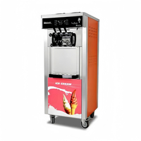 Machine à fabriquer de la crème glacée molle de petite taille à haute capacité et à sortie continue, industrielle