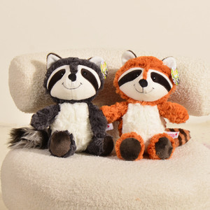 Etiqueta privada mapache peluche zoológico Animal juguetes al por mayor barato lindo logotipo personalizado niños suave juguete de peluche mapache - Product Image 3