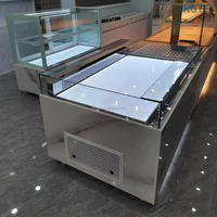 Vitrine réfrigérée multifonctionnelle pour mousse, sushi, fruits, poisson, yaourt, gâteau, sandwich ouvert