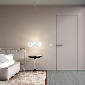 Porte intérieure invisible moderne, fabricant, <span class=keywords><strong>blanc</strong></span>, contemporain, chambre à coucher, entrée, portes de pièce pour la maison - Product Image 4
