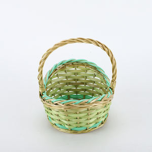 <span class=keywords><strong>Cesto</strong></span> regalo intrecciato per feste di pasqua in <span class=keywords><strong>vimini</strong></span> e patatine <span class=keywords><strong>cesto</strong></span> regalo di <span class=keywords><strong>fiori</strong></span> e natale <span class=keywords><strong>cesto</strong></span> regalo vuoto con manico - Product Image 5