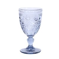 Reliëf Vintage Glazen Beker Effen Veelkleurige Geperste Glans Patroon Wijn Duurzaam Stijlvol Milieuvriendelijk Machinaal Gemaakt Feest