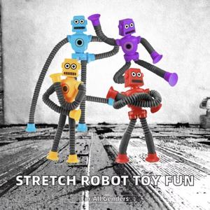 Divertido Juguete <span class=keywords><strong>de</strong></span> Robot <span class=keywords><strong>de</strong></span> Plástico Telescópico con Ventosa, <span class=keywords><strong>Rompecabezas</strong></span> Antiestrés con Animales, Combo Tricky, Regalo para Niños - Product Image 1