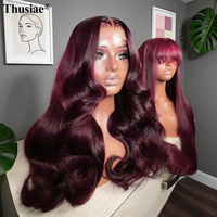 Perruque de cheveux humains vierges vietnamiens, longue, ondulée, double densité, avec nœuds blanchis, dentelle HD transparente, sans colle, avec closure