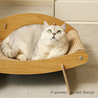 Planche à gratter pour chat en sisal, hamac pour chat, support à gratter en bois massif, résistant aux griffures, quatre saisons
