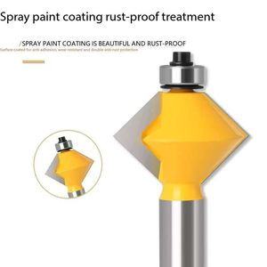 Fresa per pannelli in rilievo in carburo di tungsteno con codolo da 1/2 pollice per CNC, personalizzabile ODM OEM, 2 taglienti - Product Image 4