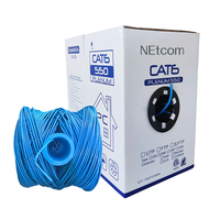 Kabel Jaringan Kategori 5e 4 Pasang 24AWG Tembaga Murni Kabel UTP Buatan Cina Tanpa Konektor Harga Lebih Murah Kabel Komunikasi OEM/ODM