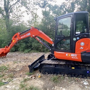 Excavatrice Kubota KX165-5 d'occasion, 6 tonnes, hydraulique, sur chenilles, faible nombre d'heures, matériel de construction, équipement de terrassement et de tranchage - Product Image 1