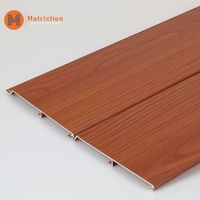 Revêtement en aluminium imitation bois |   Système de façade murale extérieure avec revêtement en poudre