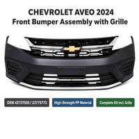Nouvelles pièces de carrosserie OEM, pare-chocs avant avec calandre supérieure pour Chevrolet Aveo 2024 310C Mexique Égypte avec garantie de 12 mois