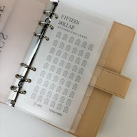 Nuevo Diseño, Sistema de Gestión de Dinero Impermeable y Duradero, Organizador de PP para Sobres A6, Insertos para Guardar Efectivo, Rastreador de Ahorros