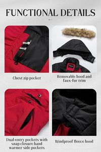 <span class=keywords><strong>Parka</strong></span> mi-longue pour garçon, manteau d'hiver imperméable, veste de ski et de neige, rembourrée et isolée, coupe-vent - Product Image 3