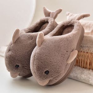 Cute Winter 2020 New Boys Girls Parenthood Indoor Home shoes TPR Dolphin pantofole per bambini - Product Image 6