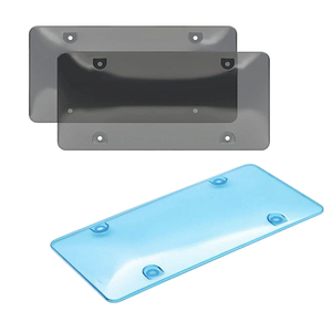 Cornice Porta Targa Americana Personalizzata Jutien in Plastica Trasparente per Moto - Product Image 6