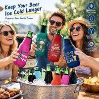 Porte-bouteille de vin personnalisé en néoprène, pliable, écologique, imperméable, isolé, tendance et décontracté, idéal pour les fêtes