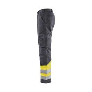 BLAKLADER - 156418119633D128 Pantalon haute visibilité Gris moyen/Jaune-EAN 7330509674321 HI-VIS WORKWEAR - Product Image 5