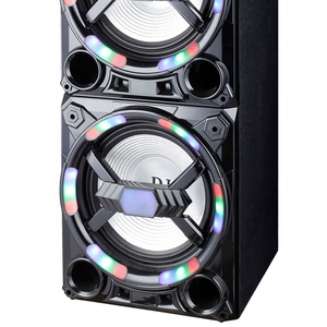 Double basse 12 pouces * 2 100w système de cinéma maison fête boîte haut-parleur sans fil, micros - Product Image 2