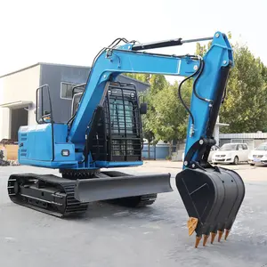 Chinese Merk Eachan YCW-75 7.5ton Mini Graafmachine Crawler Digger Te Koop Met Japan Motor