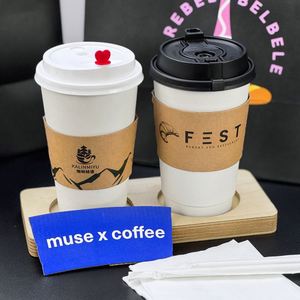 Manchons d'emballage pour café personnalisés écologiques, manchons pour gobelets à café chaud, manchons en papier cartonné pour boissons chaudes - Product Image 3