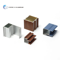 Profils d'extrusion en aluminium de la série 6000, finition bois, cadre fin moderne, pour fenêtres et portes coulissantes (OEM)