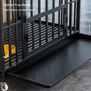 Gabbia per Cani in Tubo Quadrato Rinforzato Zincato con Lucernario, Resistente e Facile <span class=keywords><strong>da</strong></span> Installare - Product Image 4