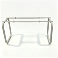 Piétement de table moderne en acier inoxydable, structure métallique robuste avec pieds carrés pour table basse, mobilier de bureau à domicile, base en acier pour salle à manger