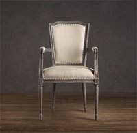 Chaise de salle à manger en bois véritable, mobilier personnalisé, style américain, mode antique, haut de gamme, pour restaurant